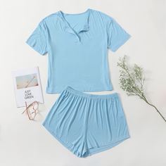 Футболка и шорты размера плюс Shein