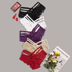 Кружевные трусики 5 пакетов Shein