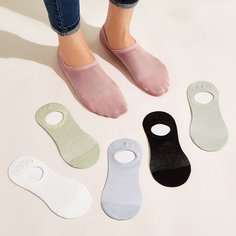 Однотонные носки 6 пар Shein