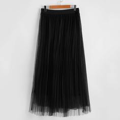 Сетчатая юбка с фестончатой краем Shein