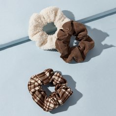 3шт резинка для волос в клетку Shein