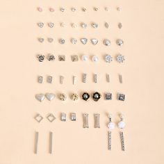 30 пар серьги с цветком Shein