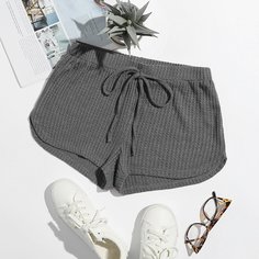 Вязаные шорты с узлом Shein