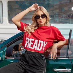 буква Спортивные футболки Shein