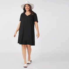 Одноцветный Повседневный Платья размер плюс Shein