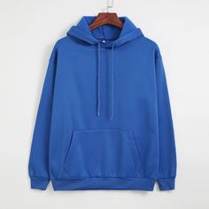 на кулиске Ровный цвет Повседневный Свитшоты Shein