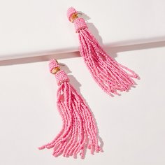 Серьги с бахромой из бусин Shein