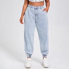 Джинсы размера плюс с высокой талией Shein