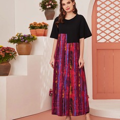 Контрастное платье Shein