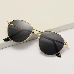 Круглые солнечные очки с футляром Shein