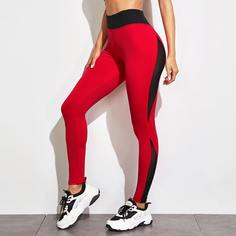 Контрастные спортивные леггинсы Shein