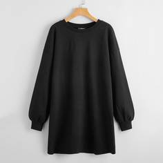 Однотонное платье-свитшот Shein