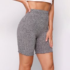 Байкерские шорты с оригинальным краем Shein