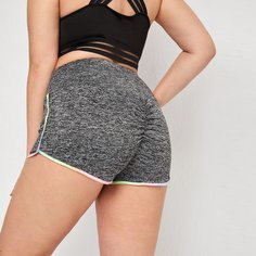 Шорты размера плюс со сборкой Shein