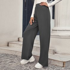 Широкие брюки с высокой талией Shein