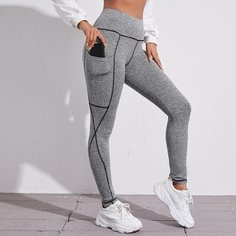 с карманами Спортивный Леггинсы Shein