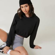Ровный цвет Повседневный Свитшоты Shein