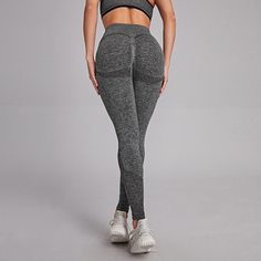 Однотонные спортивные леггинсы Shein
