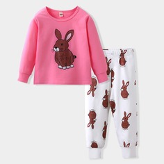 Мультяшный принт милый Домашняя одежда для девочек Shein
