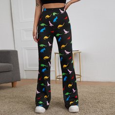 Животный Повседневный Брюки Shein