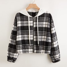 Клетка Институтский Куртки размер плюс Shein