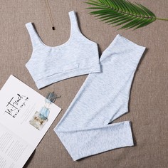Принт Спортивный комплектный костюм Shein