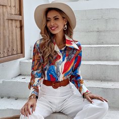 Блузка с принтом Shein