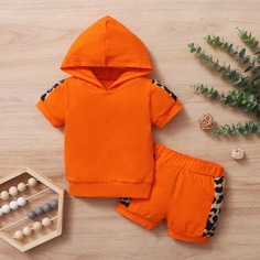 Шорты и толстовка с графическим принтом для девочек Shein