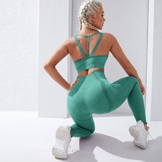 Однотонные спортивные леггинсы Shein