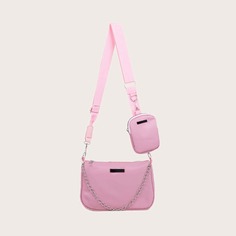 Сумка через плечо с цепочкой и маленьким кошельком Shein