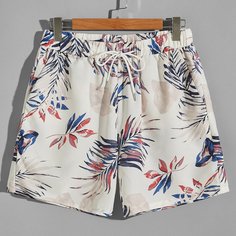 на кулиске Тропический Отпуск Мужские шорты Shein