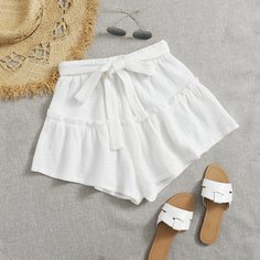Пояс Одноцветный Бохо Шорты Shein