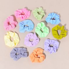 12шт резинка для волос в клетку Shein