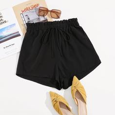 узел Одноцветный Повседневный Шорты Shein