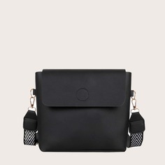 Регулируемый Шеврон Элегантный Сумка через плечо Shein