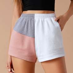 Карман Контрастный Повседневный Шорты Shein