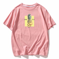 Мужская футболка с принтом ананаса Shein