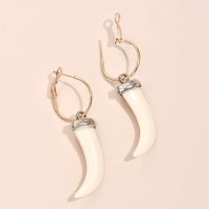 Серьги-подвески с искусственной слоновой костью Shein