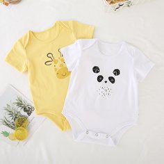 Мультяшный принт Боди для малышей Shein