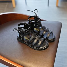 Сандалии на шнурках для девочек Shein