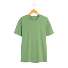 Одноцветный Повседневный Футболки Shein