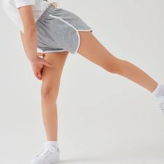 Контрастная отделка Спортивный Шорты для девочек Shein