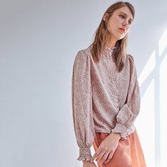 Оборка цветочный Бохо Блузы Shein