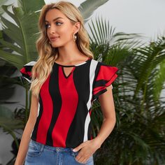 Топ в полоску Shein