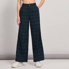 Широкие брюки в клетку Shein