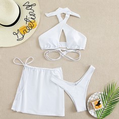 3 пакета бикини и пляжная юбка Shein