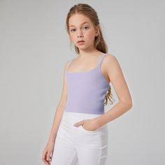 Трикотажный топ для девочек Shein