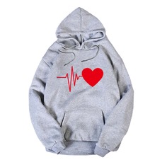 на кулиске Сердечко Повседневный Свитшоты Shein