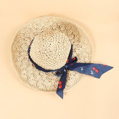 Соломенная шляпа с бантом Shein