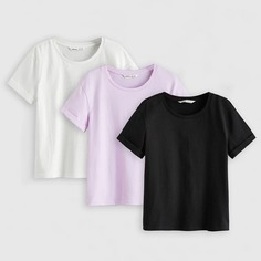 3шт футболка для девочек Shein